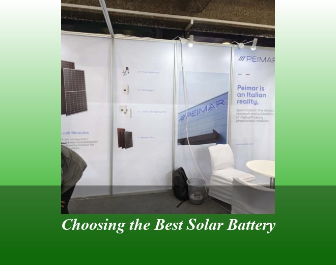 Choosing the Best Solar Battery